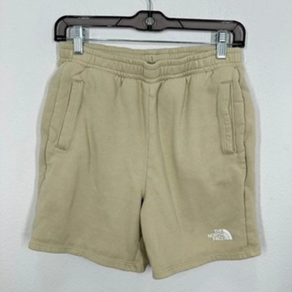 The North Face Boys Size Large‎ Tan Fleece Sweat Shorts Casual Comfort Sporty